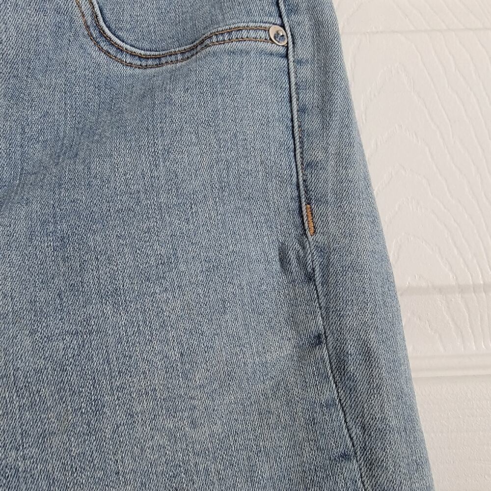Rag & Bone High-Rise Step Hem Frayed Skinny Cropped Jeans Light Wash Size 29 - Picture 6 of 8
